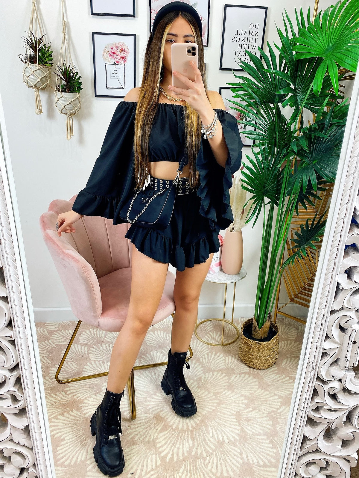 Completo due pezzi Nero