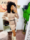 Abito in maglia Beige