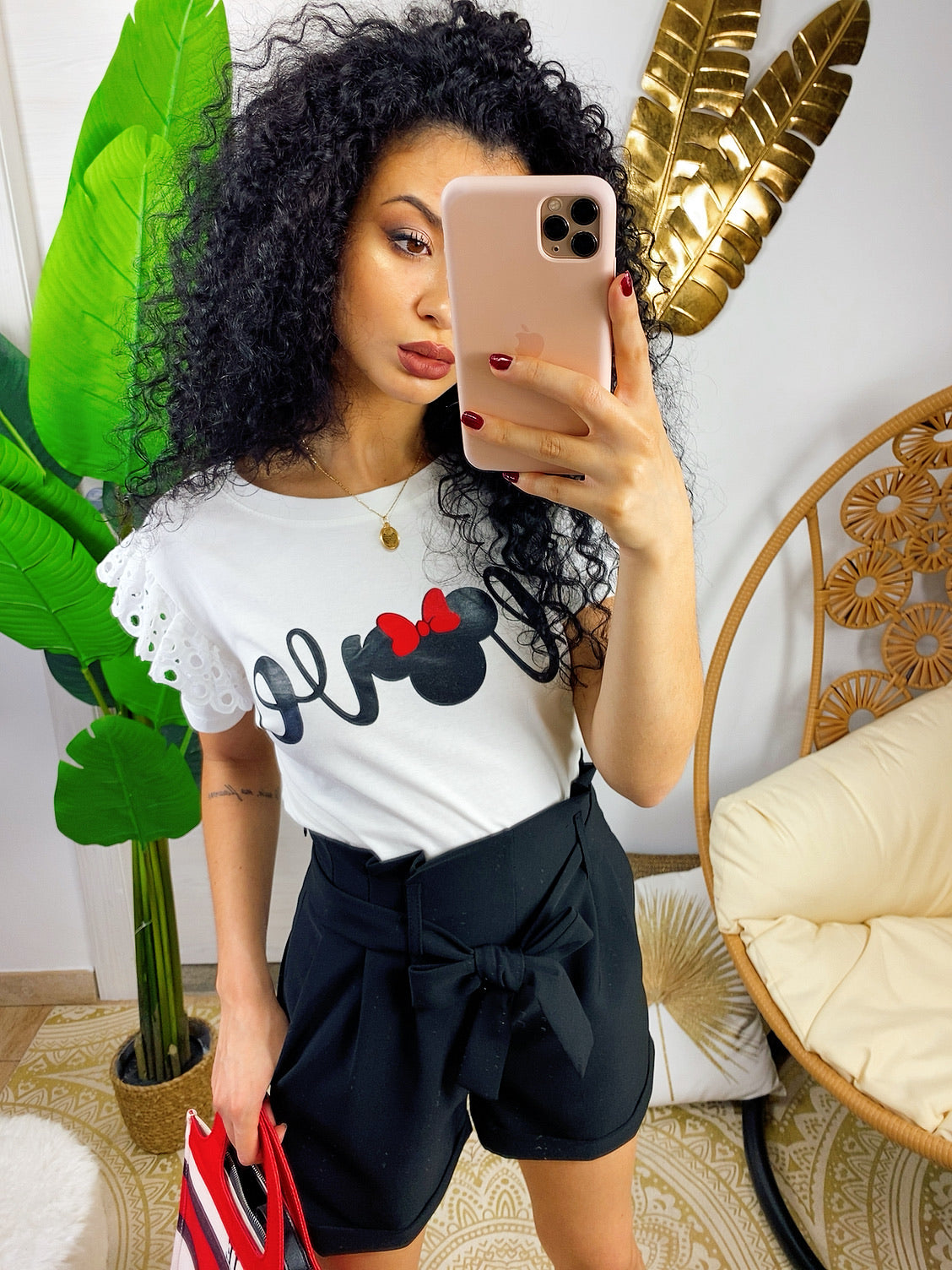 T-shirt con stampa love