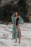 Kimono animalier verde