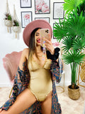 Body intero glitter con arricciature
