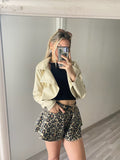 Short a farfalla animalier