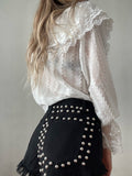Camicia in pizzo bianca