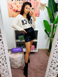 Maglione bianco Rock