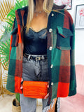 Giacca a quadri Verdone orange