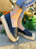 Espadrillas in eco-pelle nere