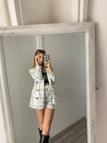 Completo Giacca e Short Bianco