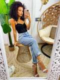 Body in trama animalier nero