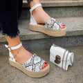 Espadrillas animalier white