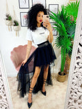 Gonna asimmetrica In tulle