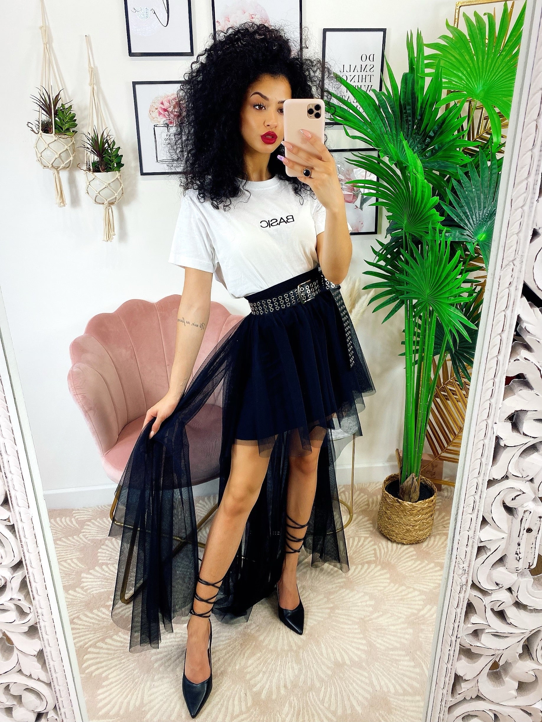 Gonna asimmetrica In tulle