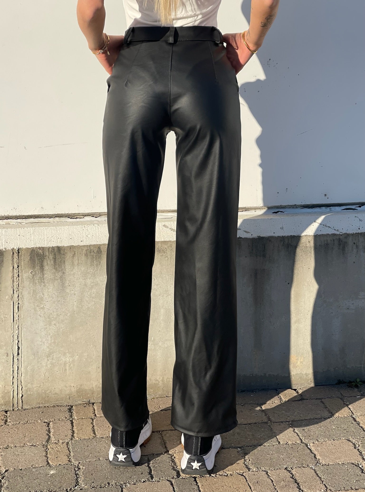 Pantalone in ecopelle