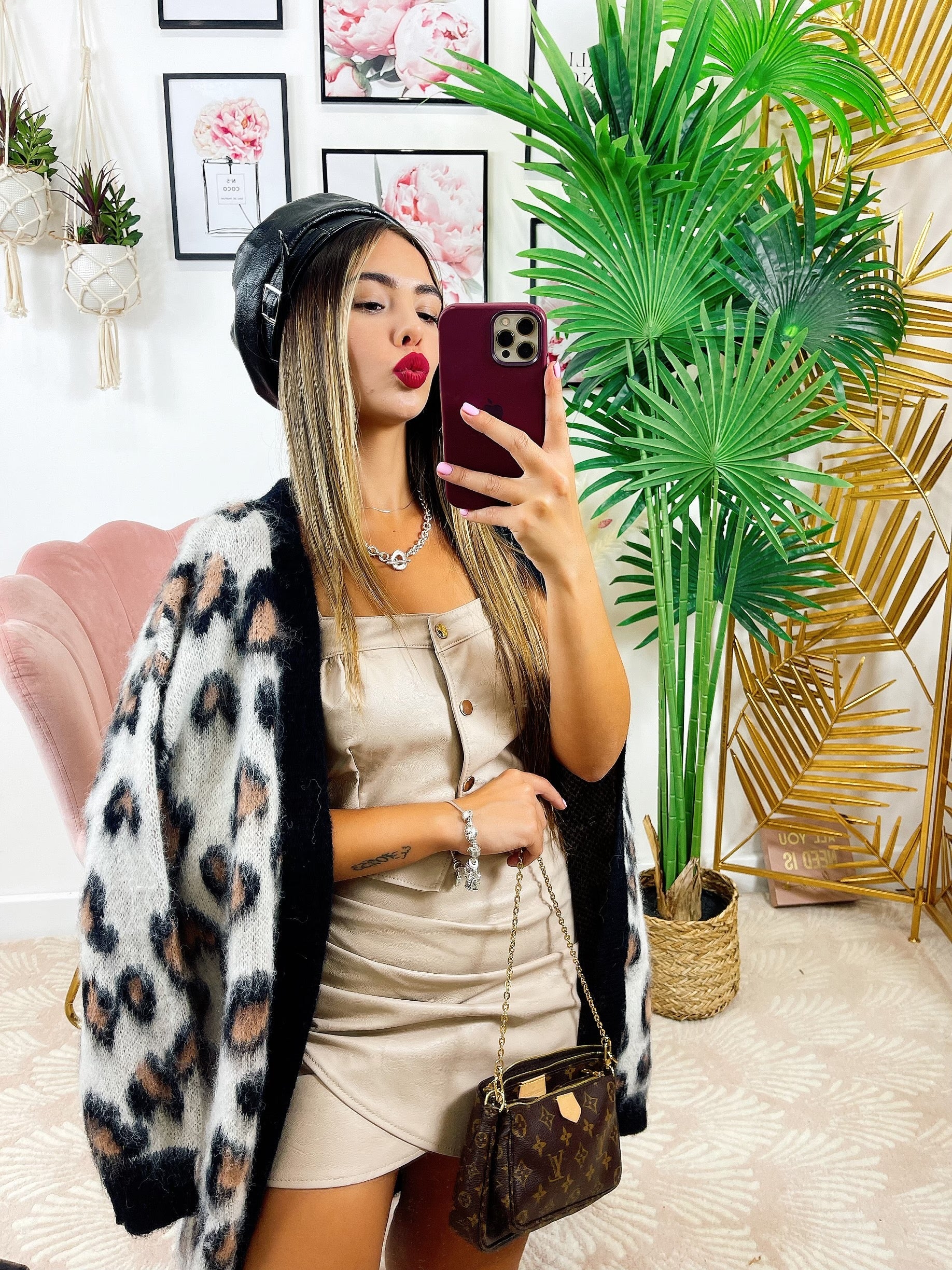 Cardigan maculato