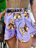 Short con Orsetti lilla