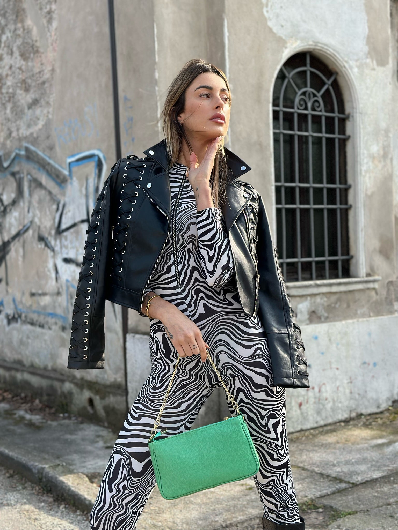 Tuta vertigo con zip