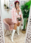 Completo 3 pezzi a quadri Rosa