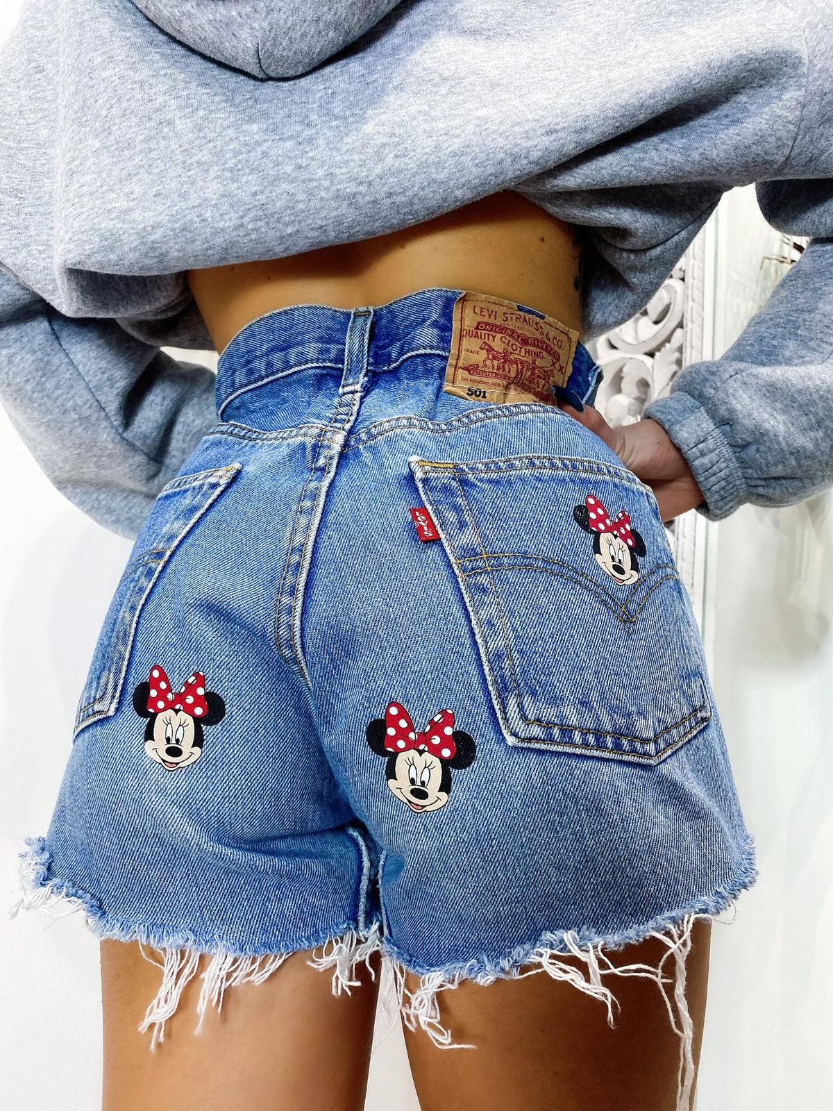 Short Levi’s Vintage con stampa topolina bagno medio chiaro