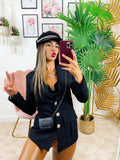 Blazer Nero con Borsetta