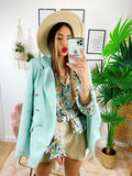 Blazer in ecopelle Tiffany