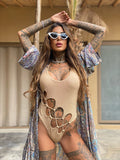 Costume intero lurex oro