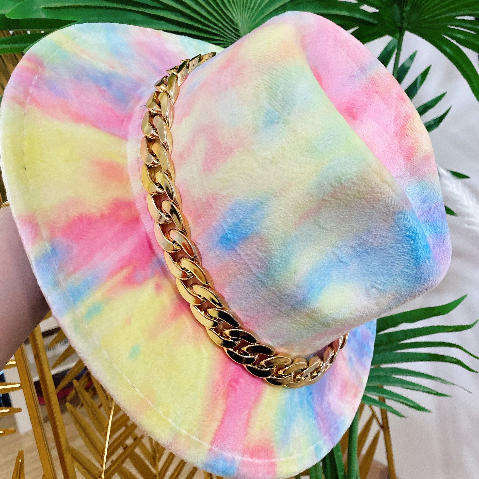 Cappello Unicorno giallo rosa