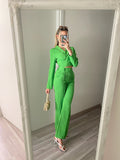 Completo top e pantalone verde
