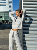 Completo Maglia e pantalone quality grigio polvere