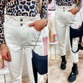 Jeans a vita alta Bianco