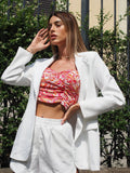 Completo giacca e short bianco