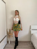 Camicia velata con corpino bianca