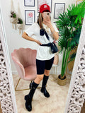 Completo sportivo con cintura Bianco