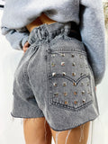 Short Levi’s Vintage con Borchie bagno grigio