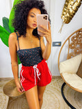 Short sportivo con righe