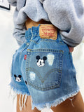Short Levi’s Vintage con stampa topolino bagno medio