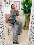 Completo pantalone e bluse  pied de poule