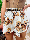 Short con Orsetti Bianco