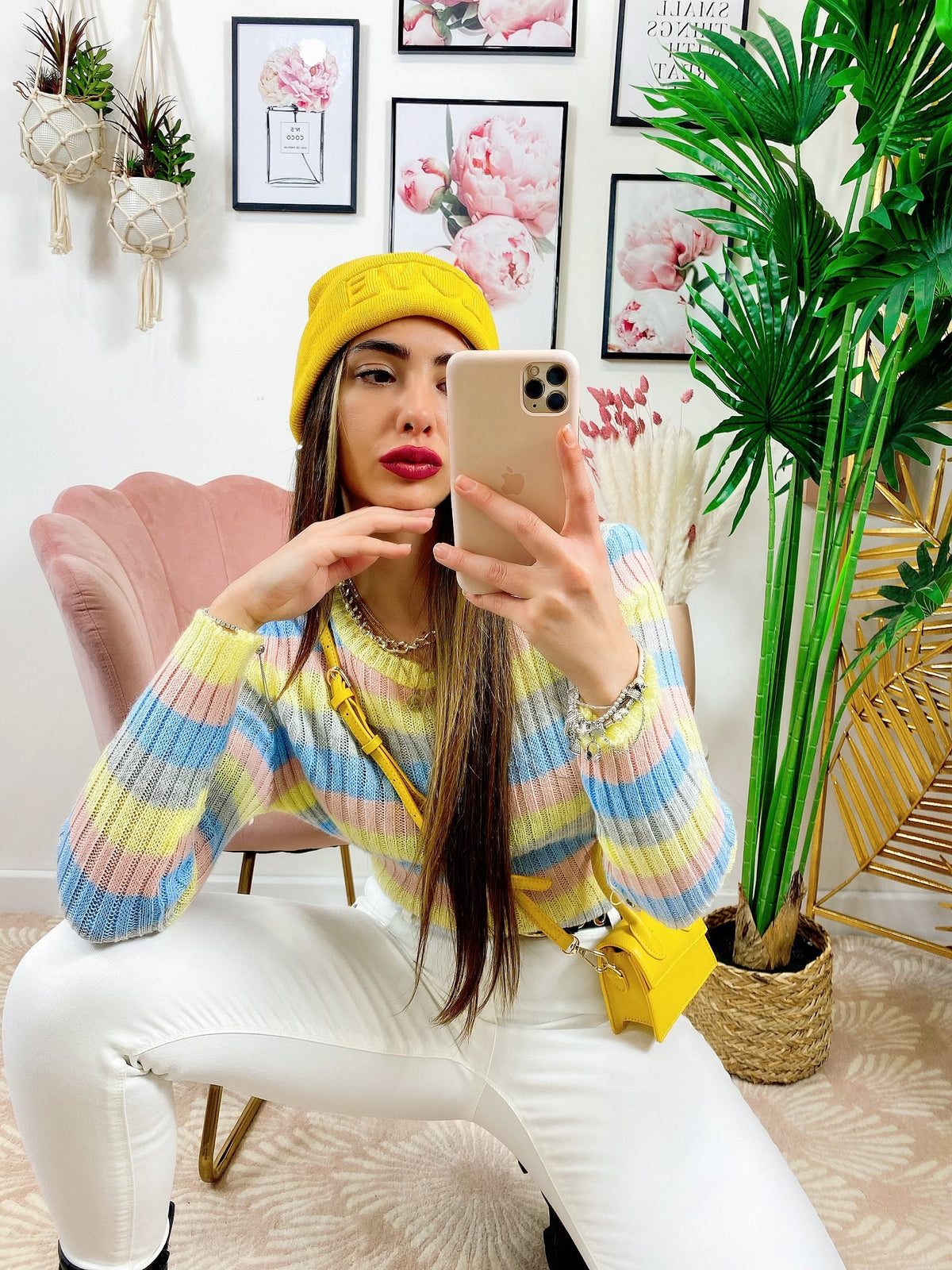 Maglioncino a righe Multicolor