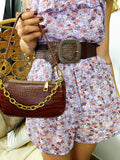 Cinturone Camel e oro