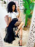 Gonna asimmetrica In tulle