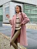 Cappotto over rosa