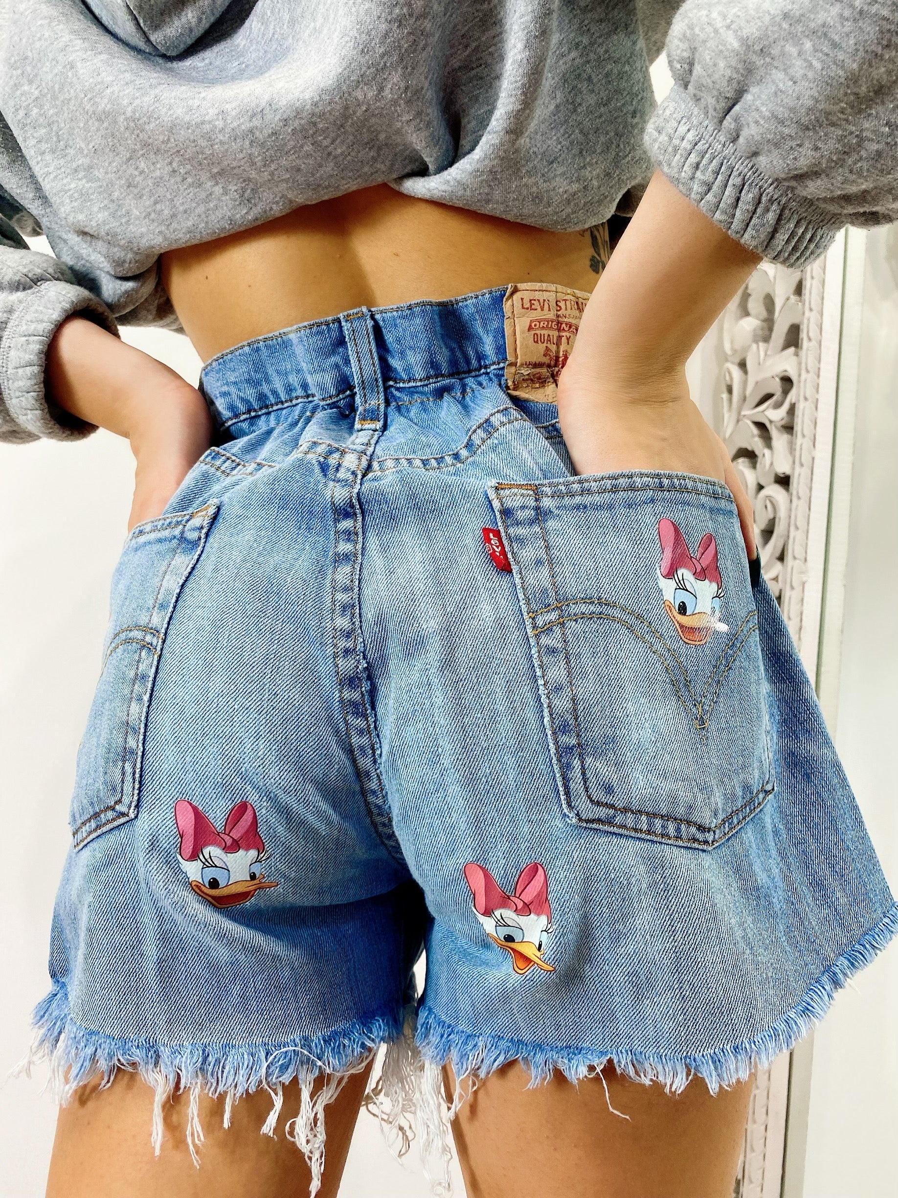 Short Levi’s Vintage con stampa Paperina bagno medio