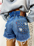 Short Levi’s Vintage con Borchie bagno medio