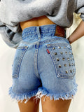 Short Levi’s Vintage con Borchie bagno medio