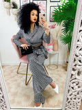 Completo pantalone e bluse  pied de poule