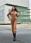 Tuta intera Camel con zip