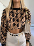 Maglione Vers nero Camel