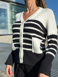 Cardigan bianco e nero