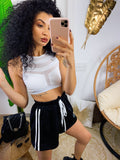 Short sportivo con righe