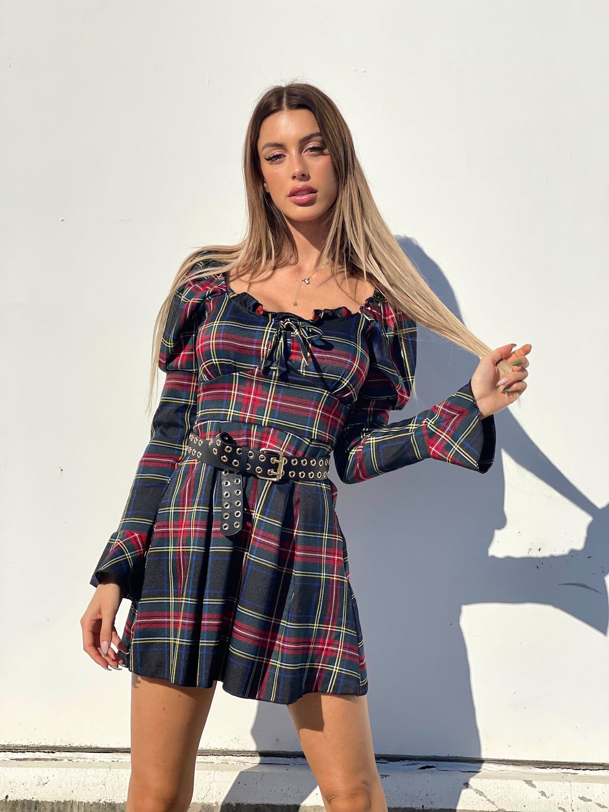 Abito scozzese base nero