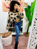 Maglione morbido maculato